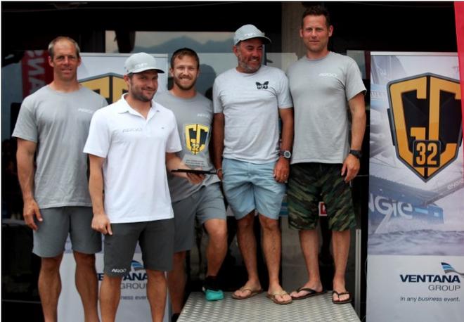 Jason Carroll and Argo win the owner-driver trophy at the GC32 Malcesine Cup ©  Max Ranchi Photography http://www.maxranchi.com